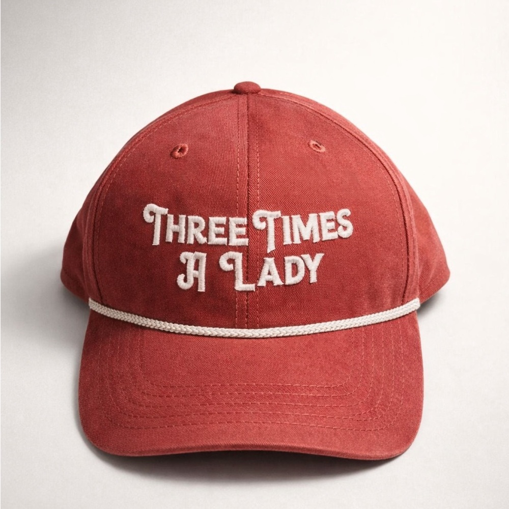 Three Times A Lady Red Cap